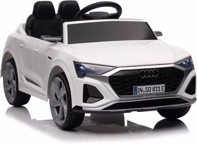Macchina Elettrica per Bambini Audi SQ8 con Batteria Ricaricabile 12V 4,5Ah, Colore Bianco – 1