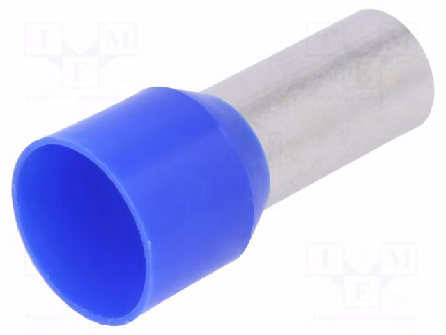 5 connettori a crimpare isolati: isolamento in rame, sezione 50 mm², codice prodotto 9019340000, modello H50/36D BL, tipo "bootlace"