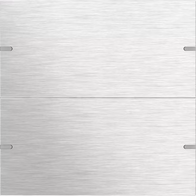 Set di pulsanti a bilanciere GIRA 2f con sensore a sfioramento 4 TS4 5022219 in acciaio inossidabile