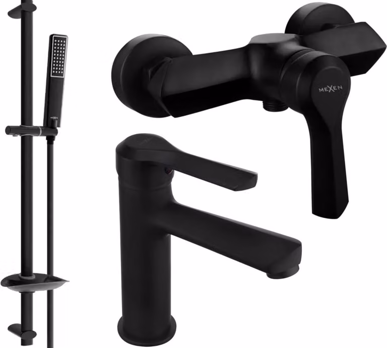 Mexen Sabre DB72 set doccia, nero - 72104DB72-70