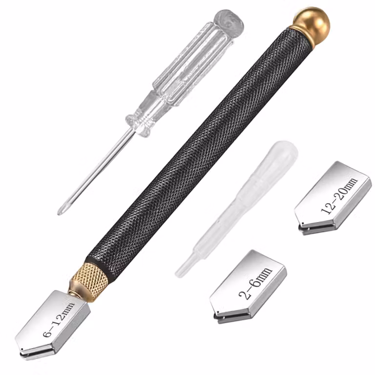 Tagliavetro da 2 a 20 mm, set da 5 pezzi con punte intercambiabili e sistema automatico di lubrificazione