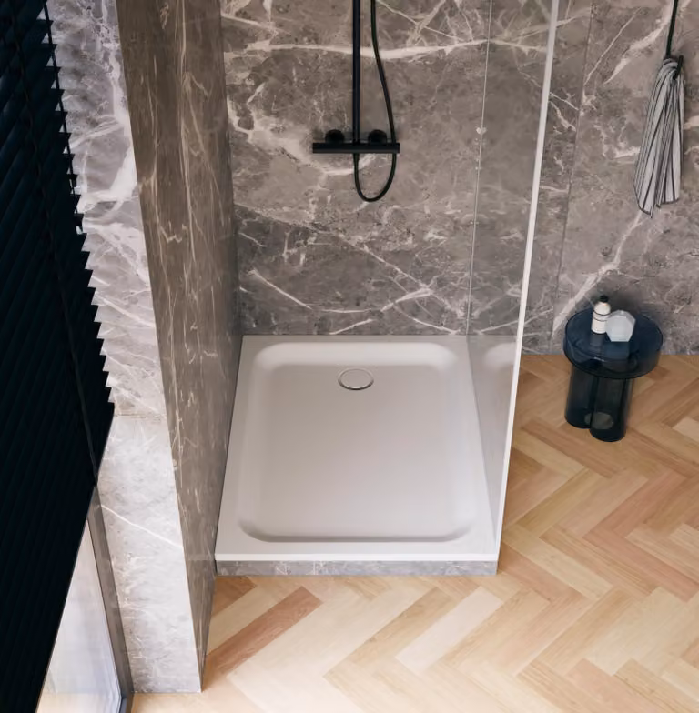 Receveurs de douche rectangulaires BetteSupra avec BetteGlasur Plus, 1200x1100x65mm, 8665-440PLUS, 8665-440PLUS