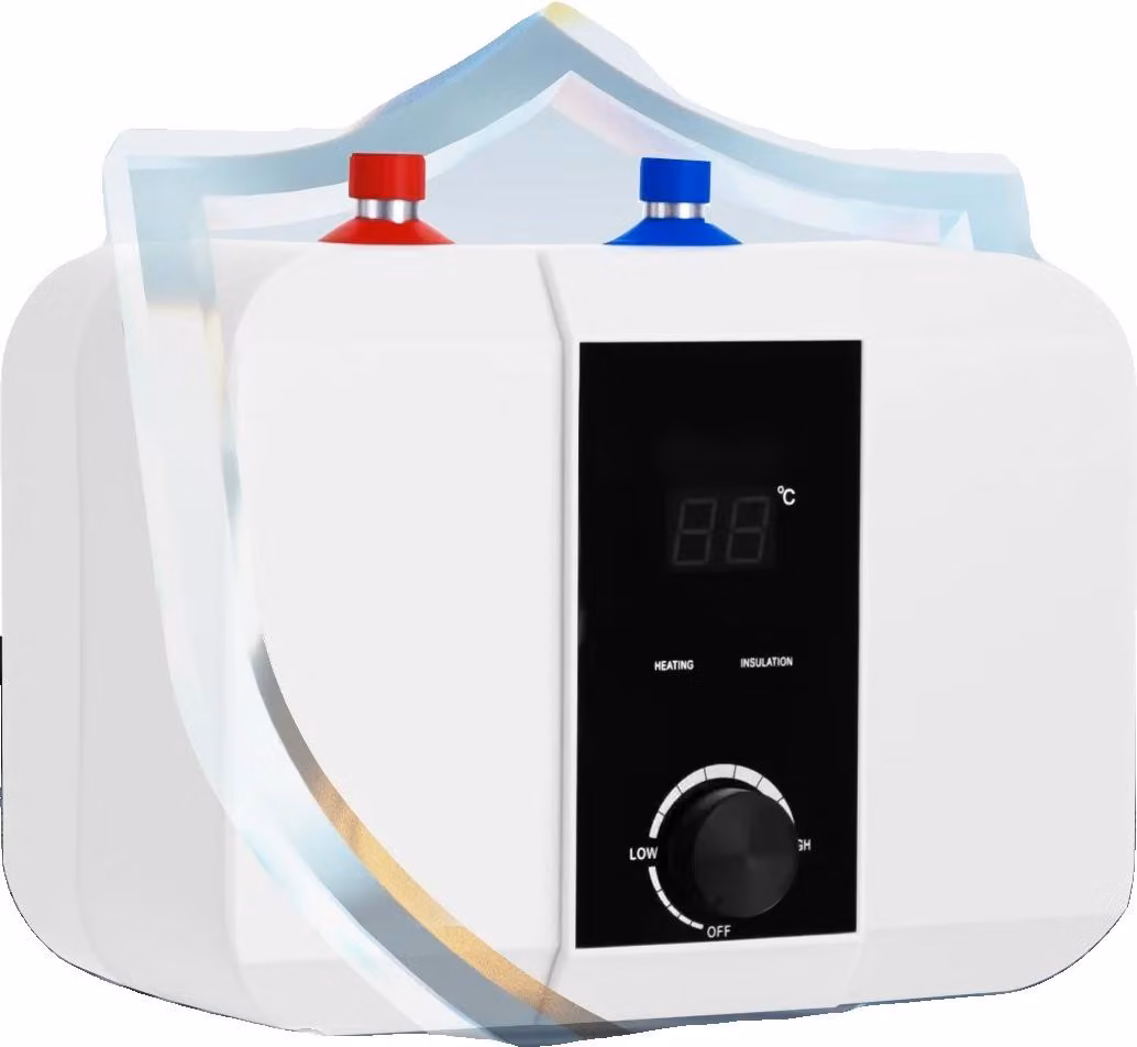 Mini scaldacqua, acqua calda istantanea, compatto ed efficiente, BIANCO