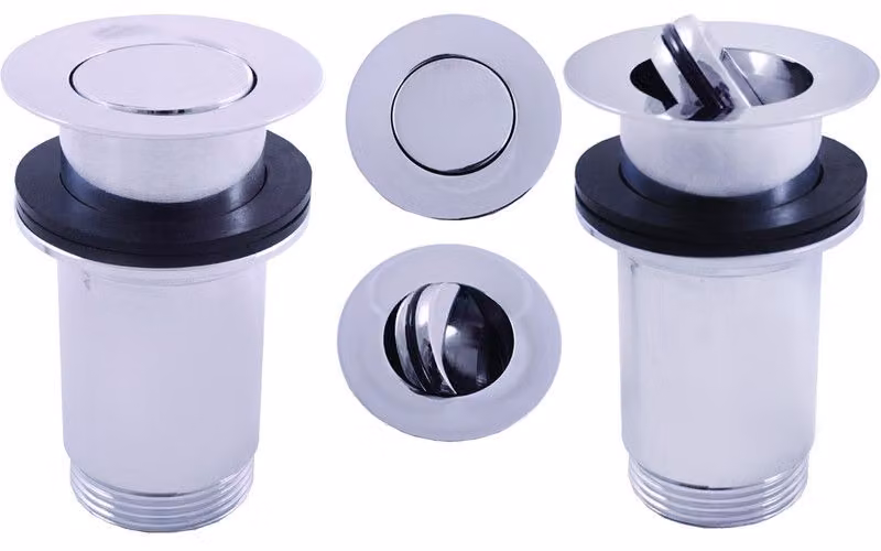 Uscita RAV Slezák CLICK CLACK per lavabo con troppopieno 1 1/4" cromo MD0700