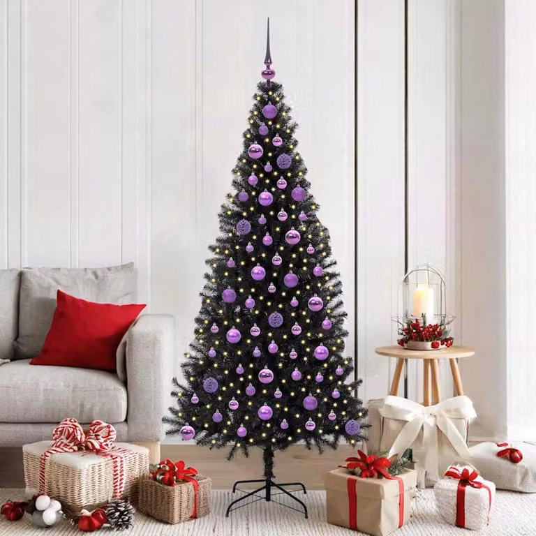 Maison Exclusive - Albero di Natale nero, 180 cm, in PVC