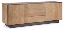 Base soggiorno HAROLD Bizzotto in legno marrone opaco L: 150 cm, P: 44 cm, H: 55 cm