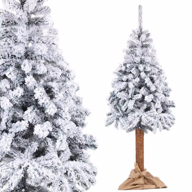 Albero di Natale Abete rosso con neve su carvi 220 cm