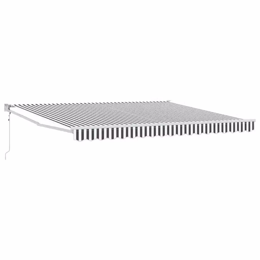 Tenda retrattile motorizzata Outsunny in alluminio e poliestere, colori antracite e bianco, L: 400 cm x P: 300 cm – 2