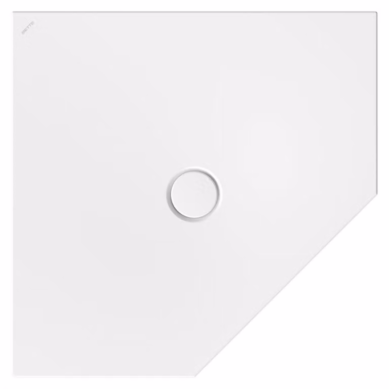 BetteFloor Caro receveurs de douche pentagonaux avec BetteGlasur Plus, 1000x1000mm, 7211-414PLUS, 7211-414PLUS