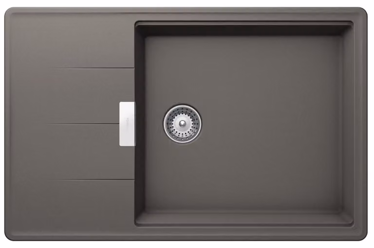 Schock Cristadur Tia D-100LS Lavello da incasso Silverstone SIL Funzionamento eccentrico
