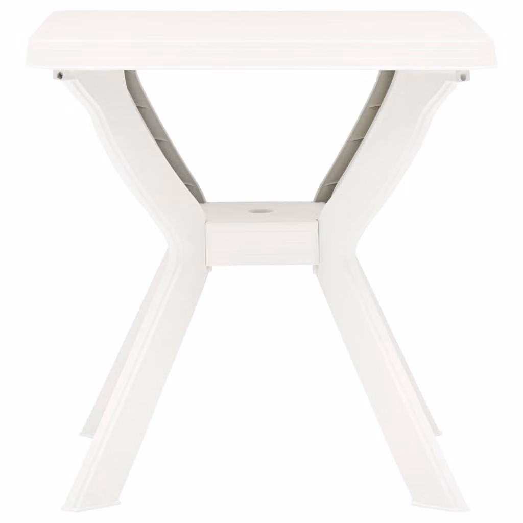 vidaXL Tavolo da bistrot bianco 70x70x72 cm in plastica