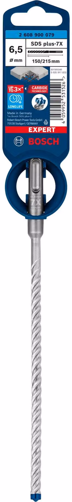 Bosch EXP SDS plus-7X punta, 6,5x150x215m