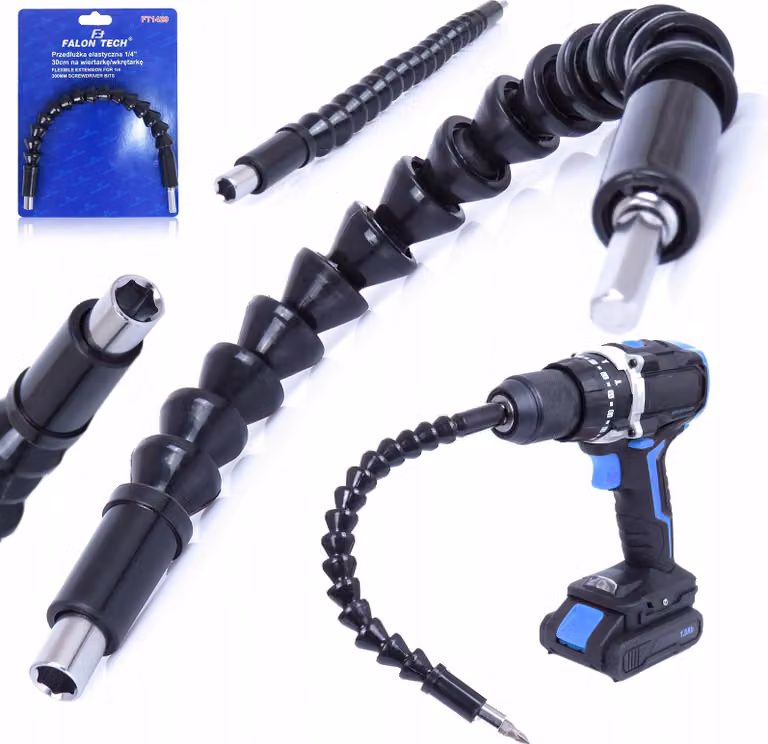 Adattatore Di Estensione Flessibile 1/4 30Cm Per Scavatori