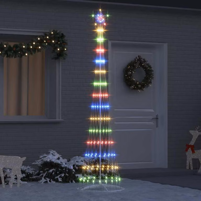 Maison Exclusive - Albero di Natale a LED, multicolore, 250 cm, struttura in metallo