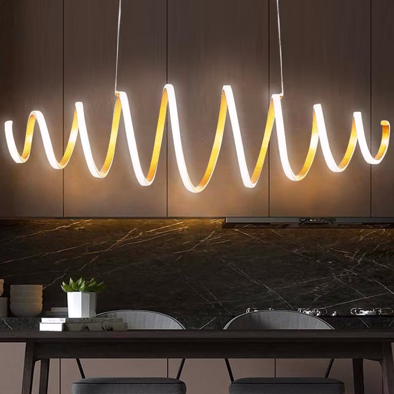 Lampadario Sospensione LED 58W Luce Bianco do 6000K 3600lm Design Moderno