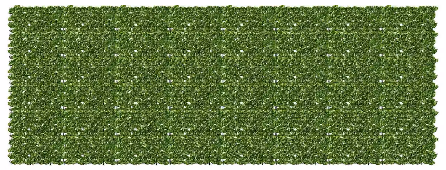 Schermo per balcone con foglie Verde e Giallo 400 x 150 cm