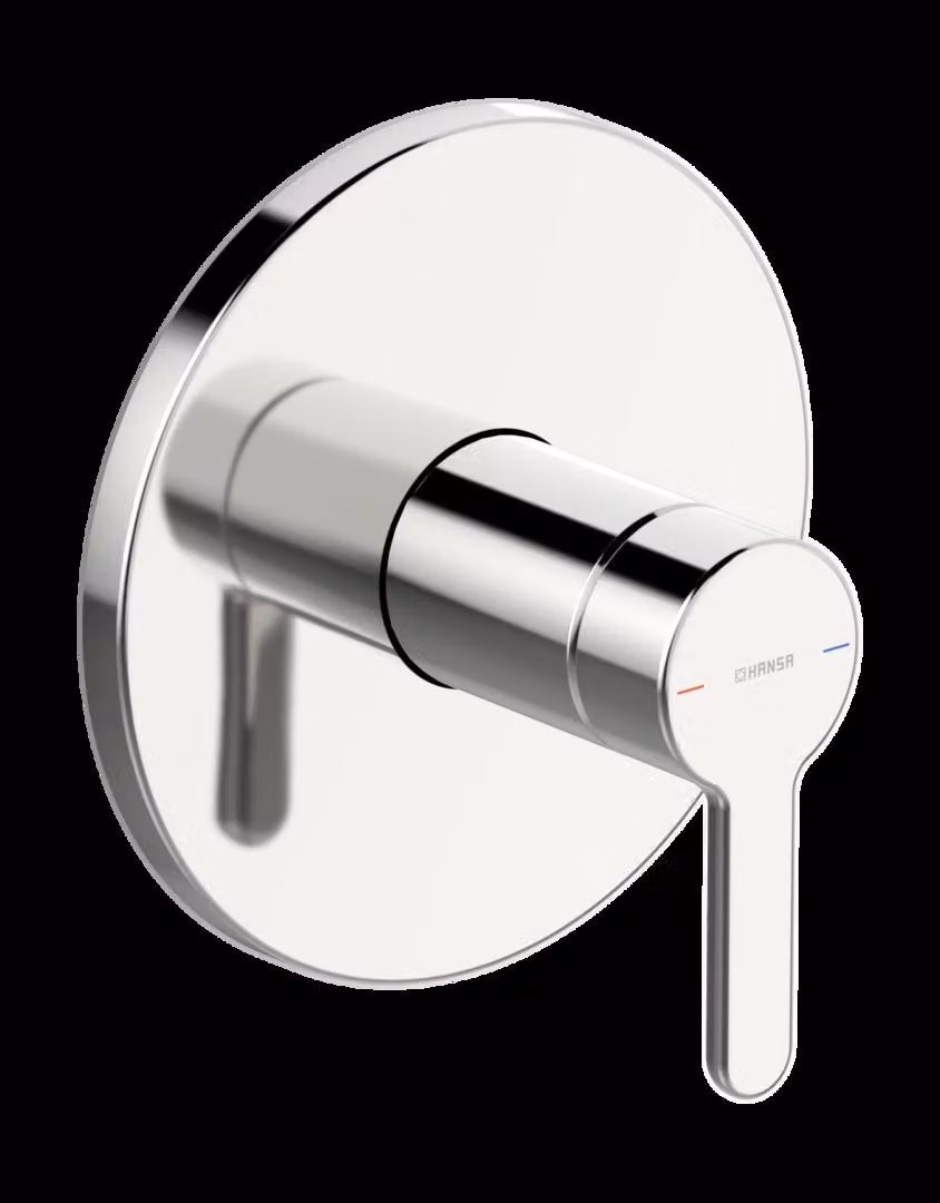 HANSA HANSADESIGNO Style Set de finition pour mitigeur de douche, encastré, rosace ronde, 81109563, 81109563