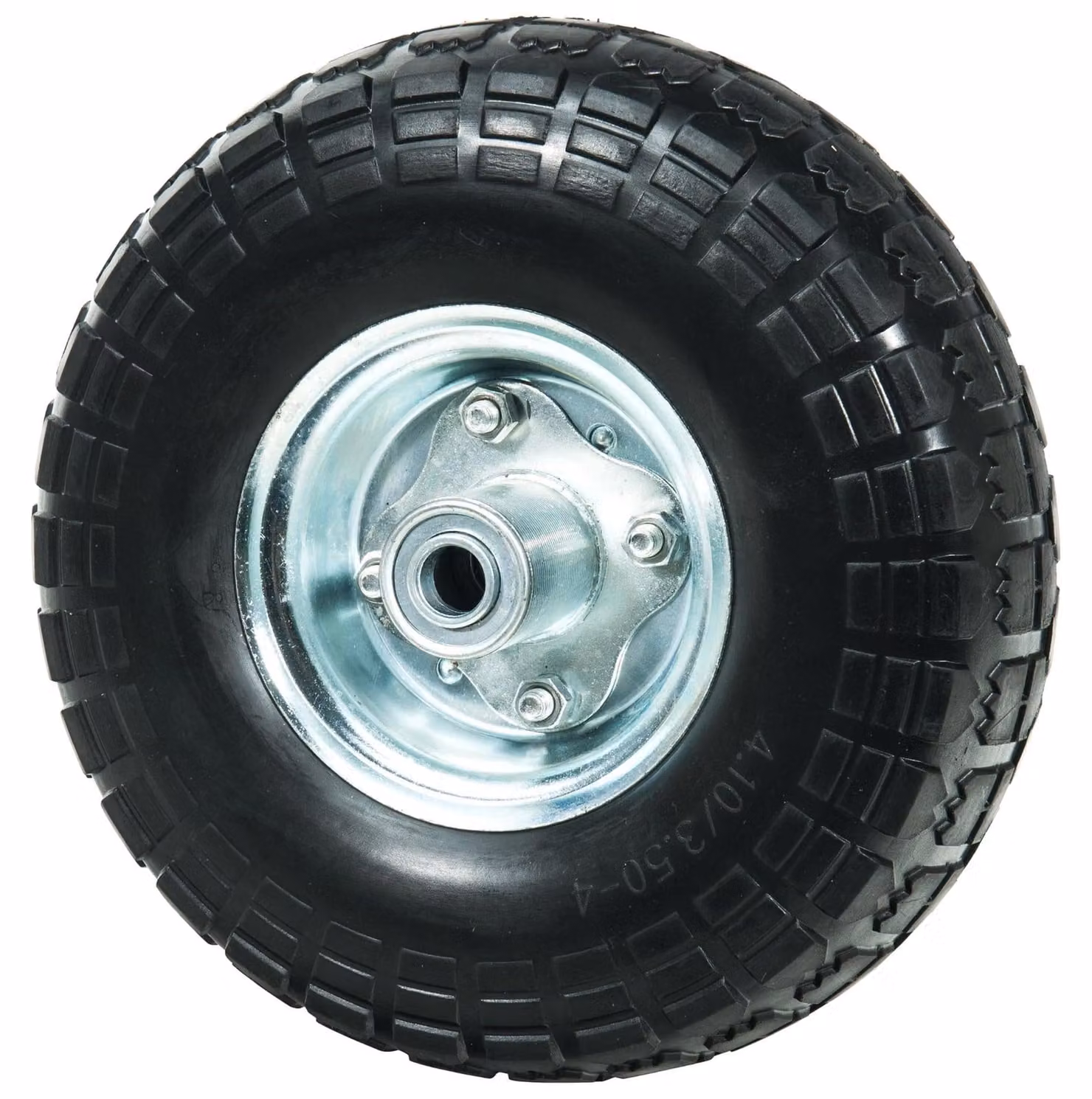 Ruota robusta per carrelli e transpallet, cerchio in metallo zincato, 260 x 85 mm