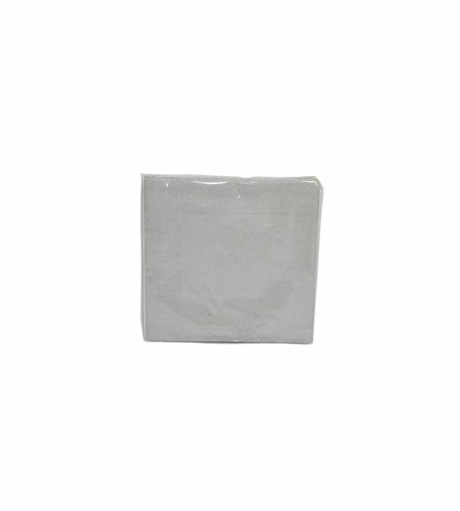 Tovaglioli Argento - 15 Pezzi - 3 Veli - 33x33 cm - Tavola Elegante