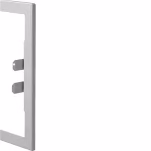 Mascherina di raccordo a muro in lamiera d'acciaio per BR 65x210 mm, parte superiore 2x80 mm, grigio chiaro