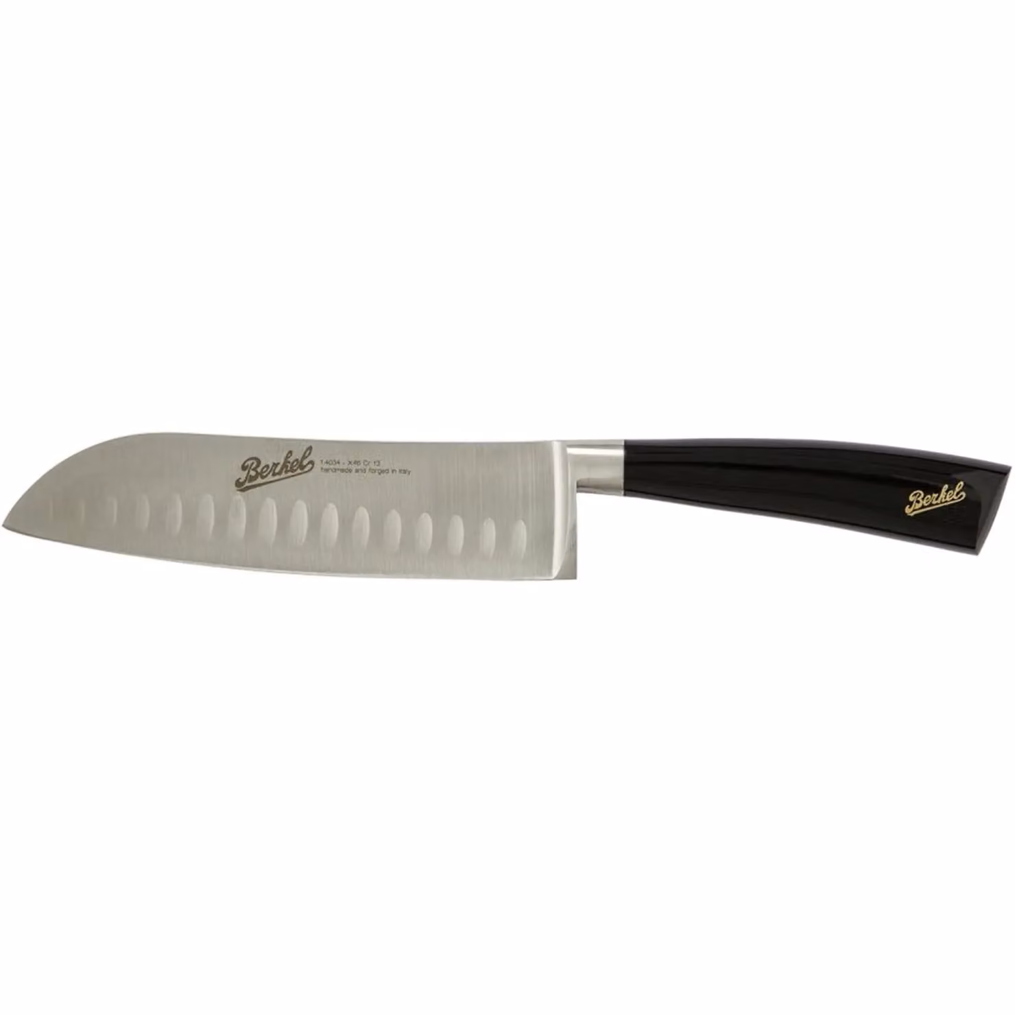 Coltello Santoku cm 18 linea Elegance nero lucido di Berkel
