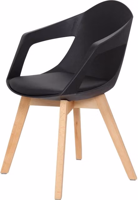 Set di 2 sedie di design Chandra in legno e polipropilene