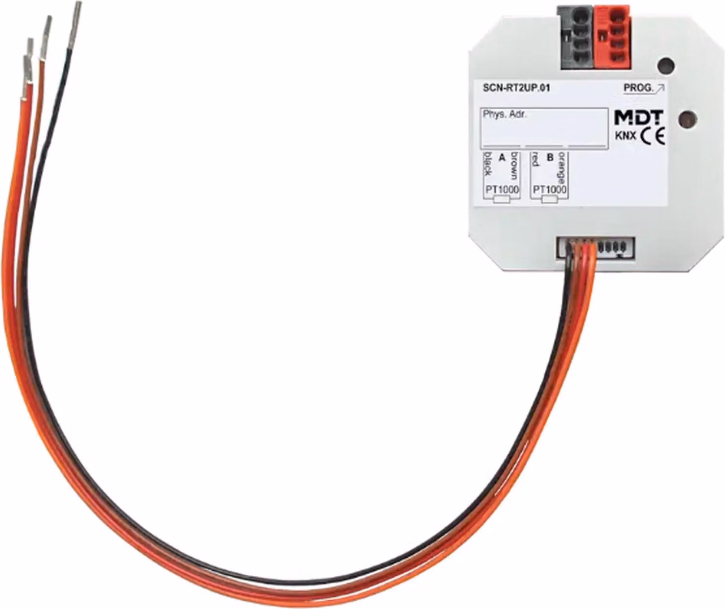 MDT KNX Regolatore di temperatura/sensore 2fach Up, 1 pz.