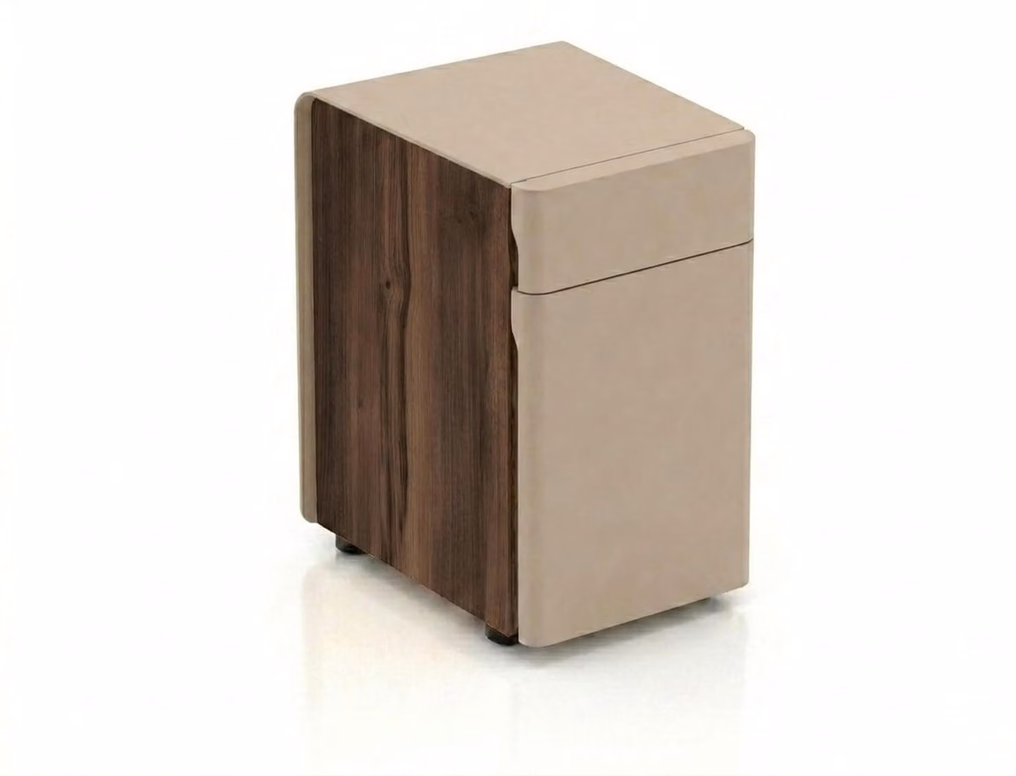 Stilvolle Beigefarbene hochwertig Holzkommode Modern Kleinmöbel