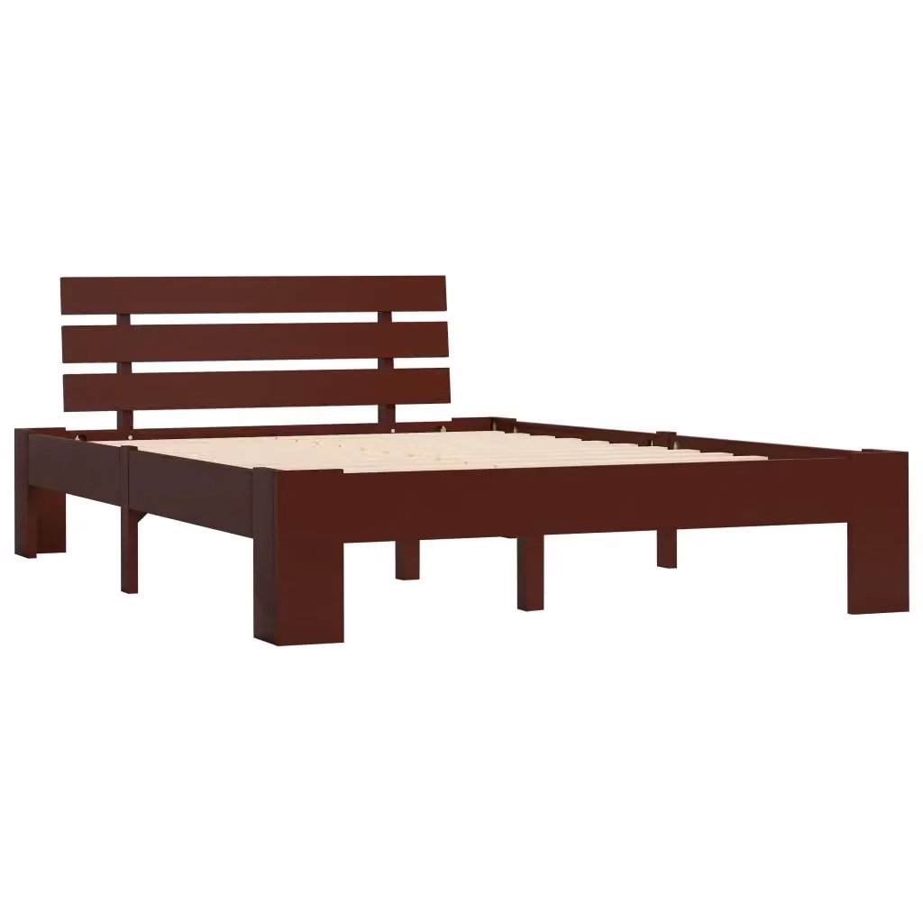 Struttura Letto Design Mania in Legno di Pino Marrone Scuro L/P/H: 120 x 200 x 66 cm – 2