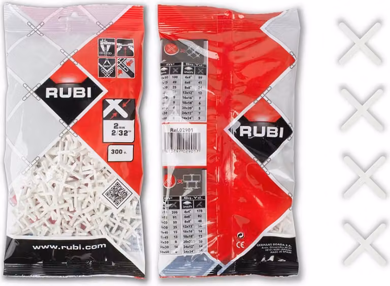 Croci di giunzione 2 mm. l (b-300 pz.) 2952 rubi