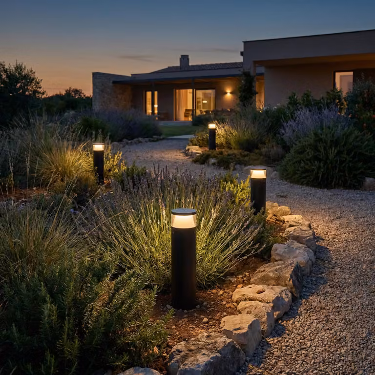 LEDS C4 Dan - Lampada da esterno, 9,7 W, luce bianco caldo, 439 lm, grado di protezione IP66, colore grigio