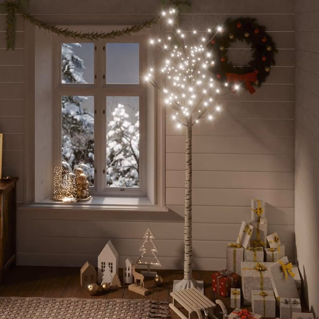 Maison Exclusive - Albero di Natale con 200 LED, 1,8 metri, luce bianca fredda, per interni ed esterni