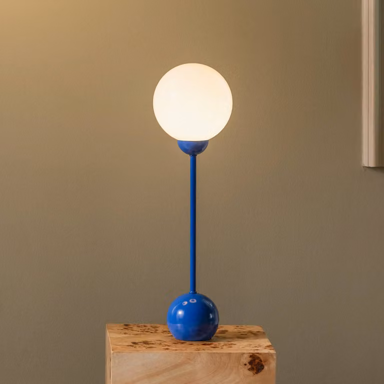 Globen Lighting Lampada da tavolo Ripley, Blu, Soggiorno / Sala da pranzo, Metallo, Design, Lampada da tavolo