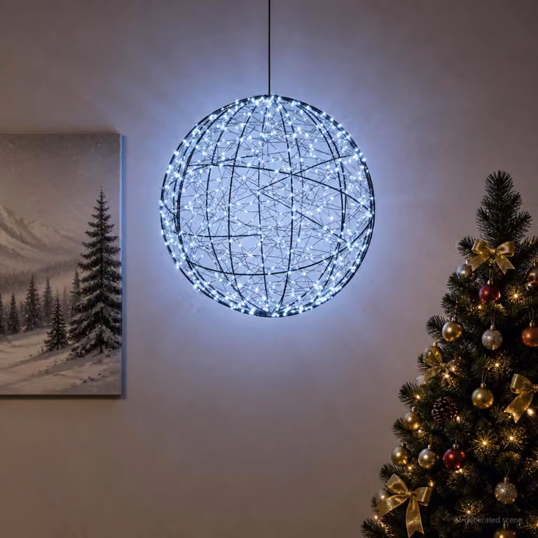 vidaXL Luce a punta di Natale 950 LED Bianco freddo