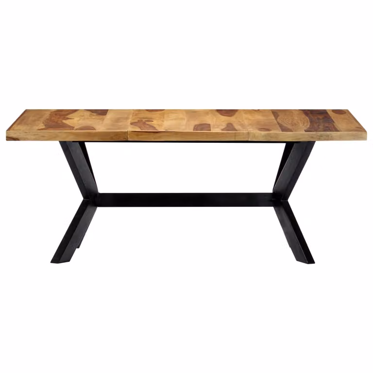 vidaXL Tavolo da pranzo 180x90x75 cm in legno massiccio di acacia