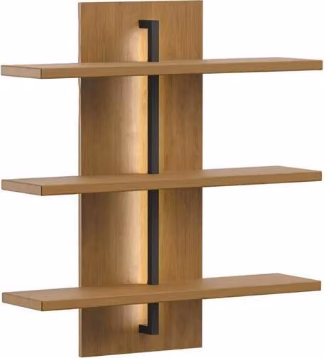 Regalbrett Wandregal Braun Regal Schweberegal Dekoregal Wandkasten