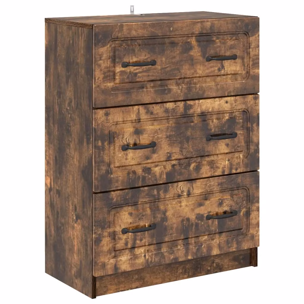 Mobile con Cassetti Moderno vidaXL in Legno MDF Marrone L: 66 cm, P: 34,5 cm, H: 87 cm – 2