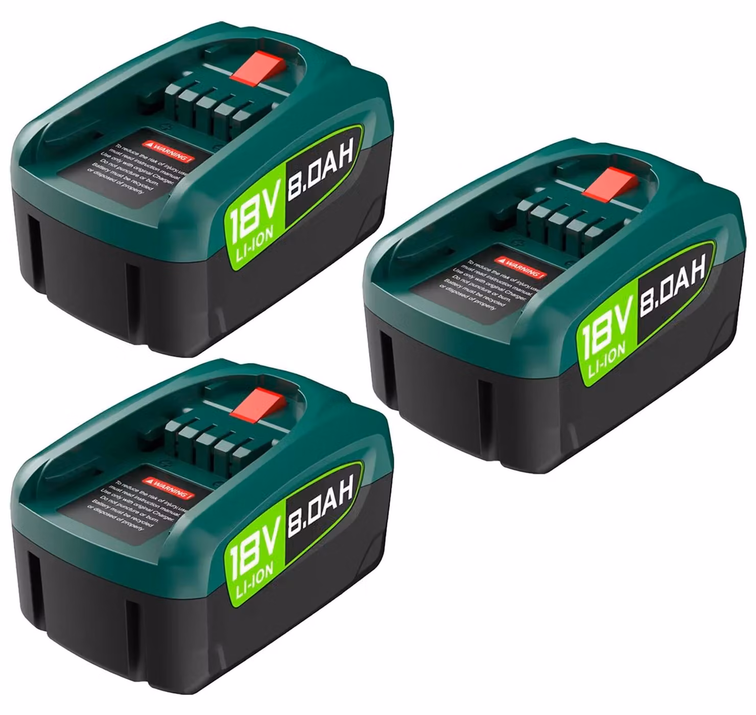 Batteria di ricambio - PBA - Litio-Ioni - 18 V - 8000 mAh - Per utensili elettrici - Solo batteria - Beige