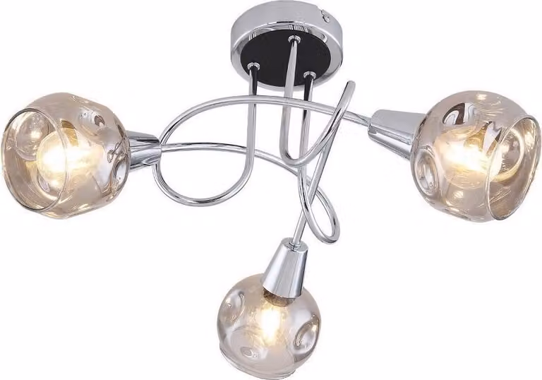 Rabalux Lampada da soffitto cromata Tamara per lampadina 3x E14 5348