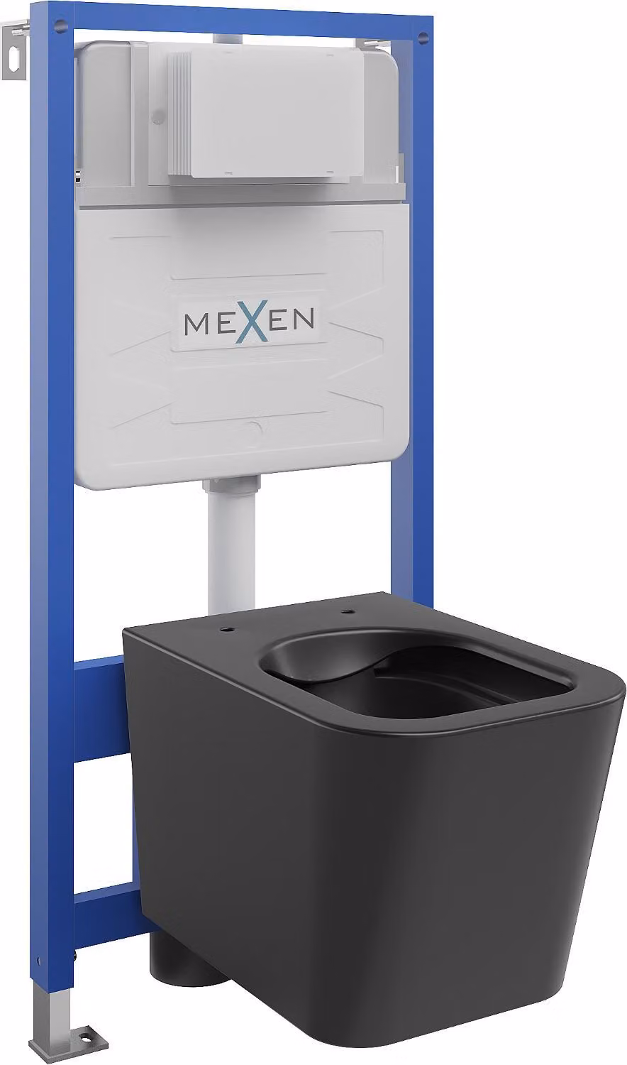 Mexen set WC incassato stelaio Fenix Slim con vaso WC Teo, nero opaco - 6103385XX85