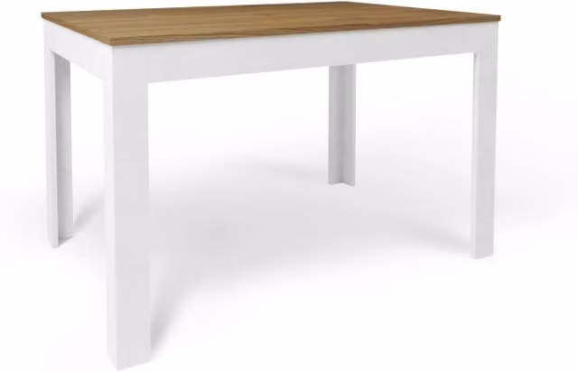 Tavolo Allungabile 120/170x80x75 cm Noce Stelvio e Ossido Bianco
