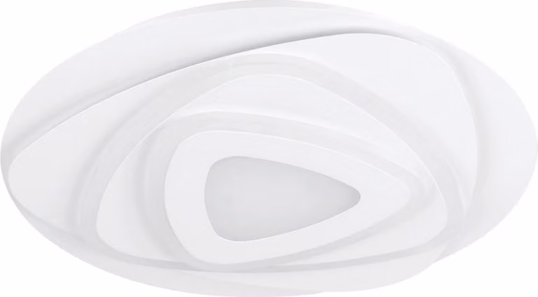Plafoniera Contemporanea Palagiano Acciaio Bianco Luce Led Integrato 21W