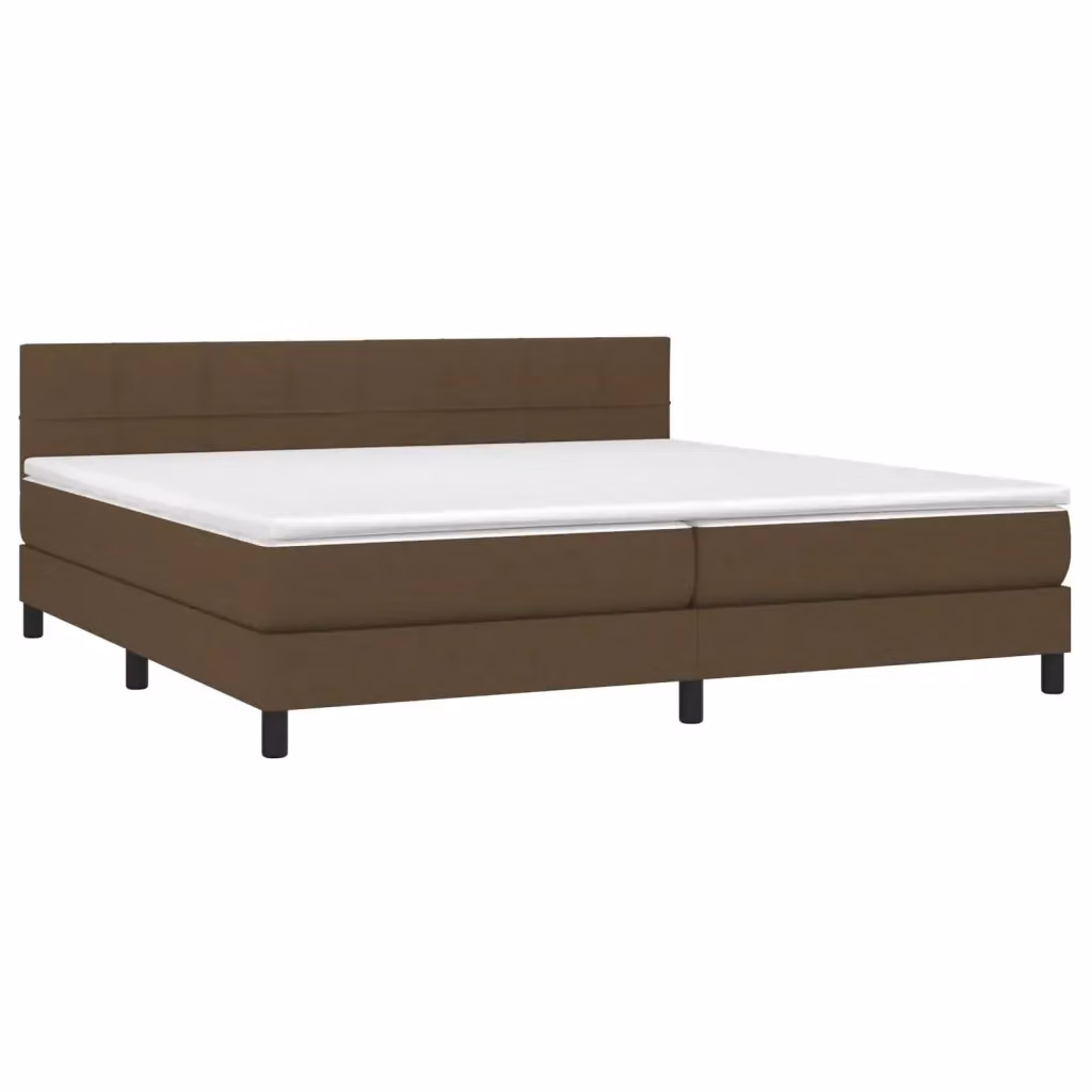 Letto Ibrido con Giroletto a Molle e Materasso vidaXL, Marrone e Bianco, L/P/H: 200 x 200 x 31 cm – 2