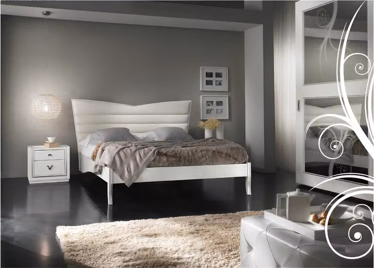 Luxus Bett Holz Betten Bettrahmen Weiß Doppel Bettgestell Betten Doppelbetten