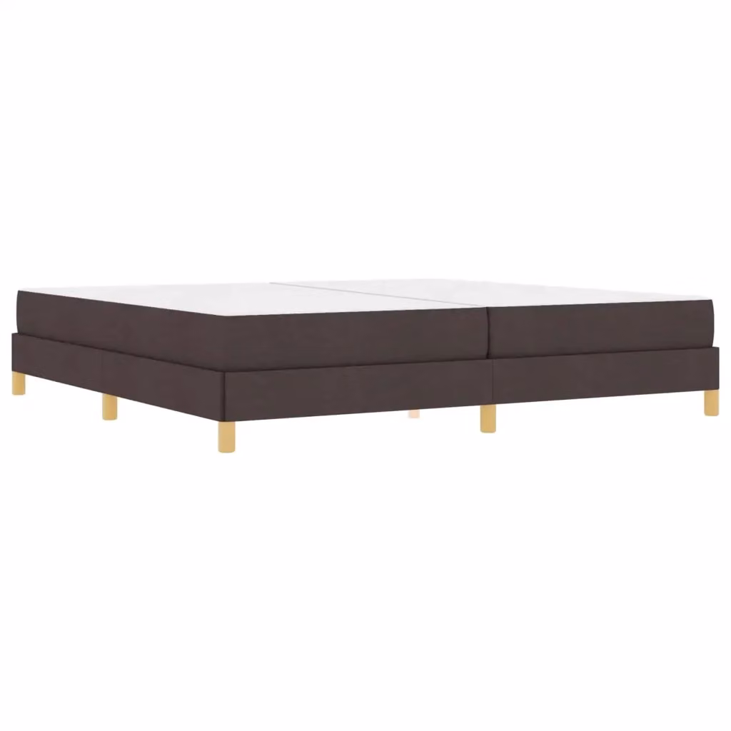 Letto a molle con materasso vidaXL in tessuto marrone con molle a tasche L: 200 cm, P: 200 cm, H: 203 cm – 2