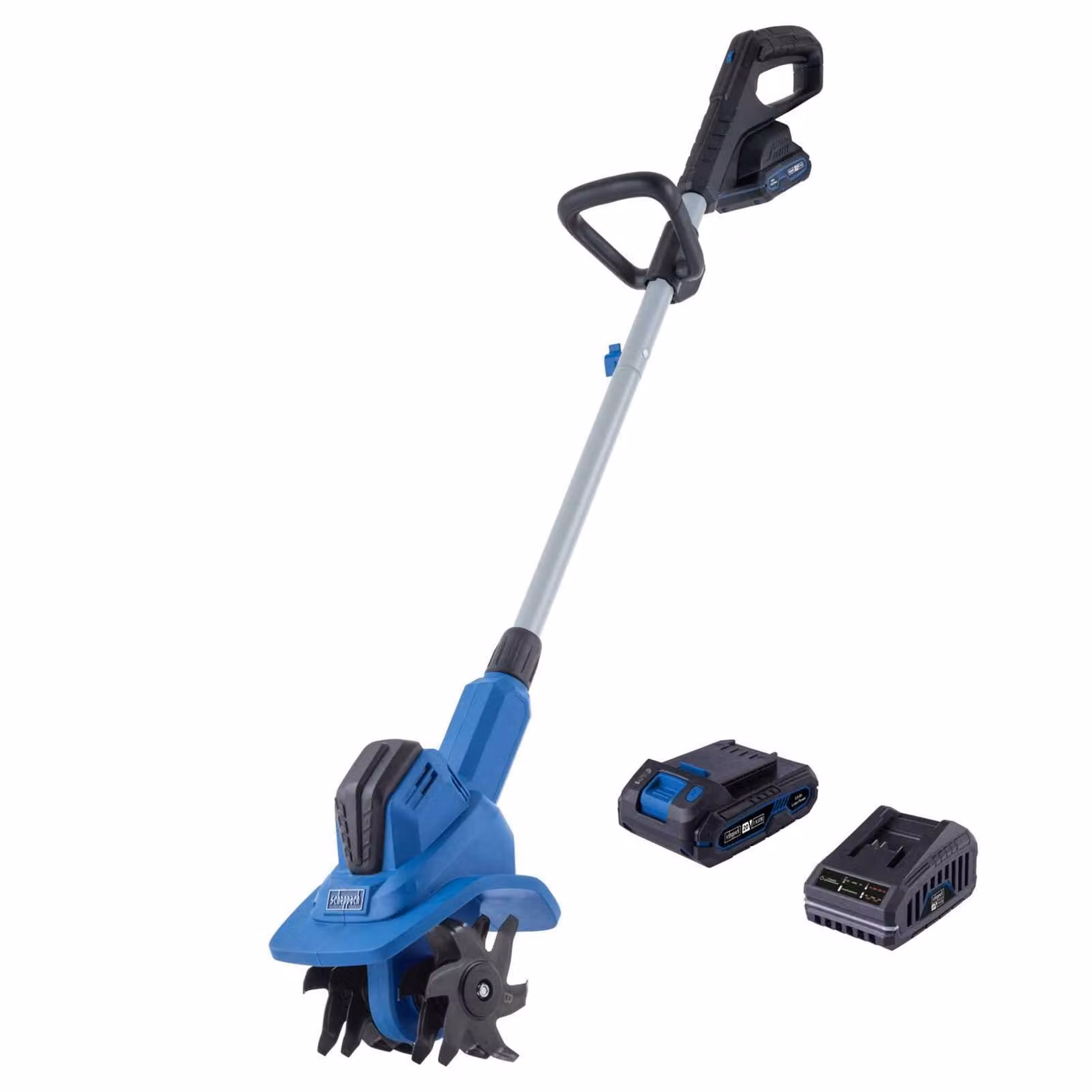 Zappatrice a batteria Scheppach C-MT200-X - 20 V IXES | Profondità di lavoro 155 mm, larghezza di lavoro 200 mm | incl. batteria da 2 Ah + caricabatterie da 2,4 A