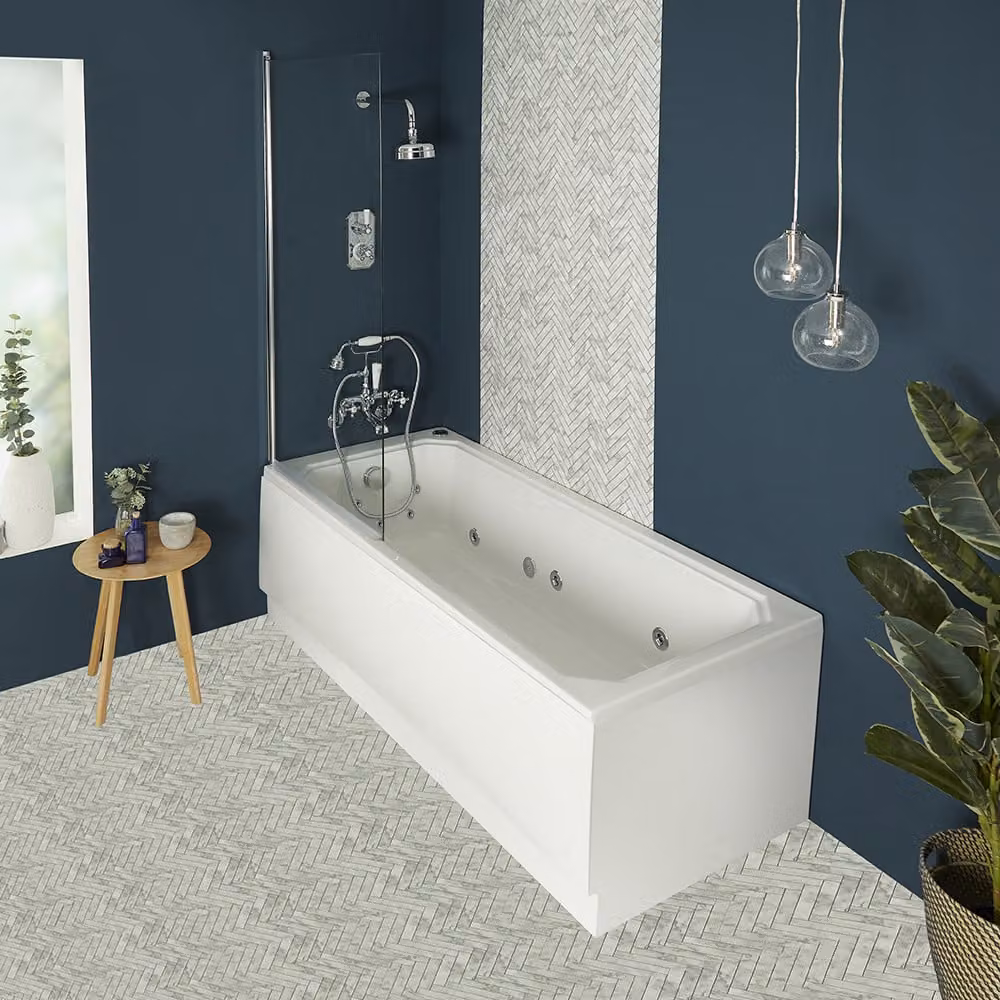 Vasca da Bagno Idromassaggio Tradizionale - 1700mm x 750mm - Senza Pannelli