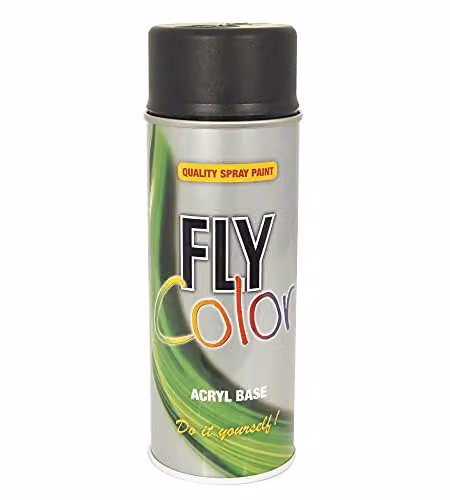 Motip Dupli Vernice Spray Acrilica 400 ml Nero Opaco RAL 9005 - Fai da Te
