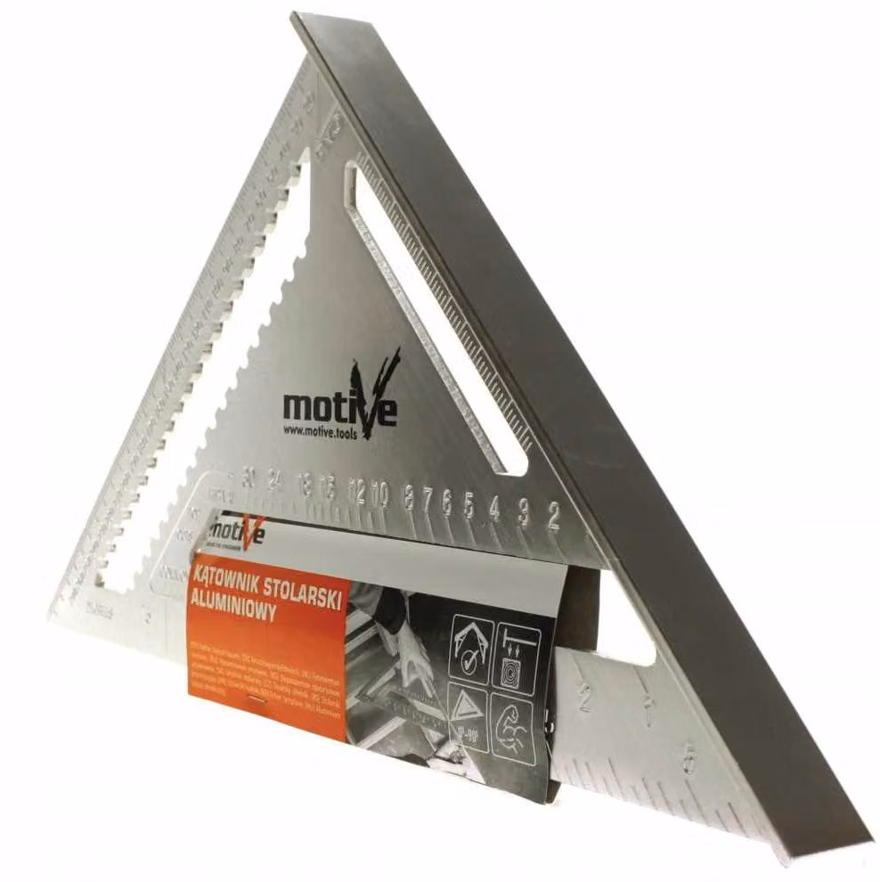 MOTIVE, angolo per carpenteria in alluminio, 300 mm, 110°, 120°