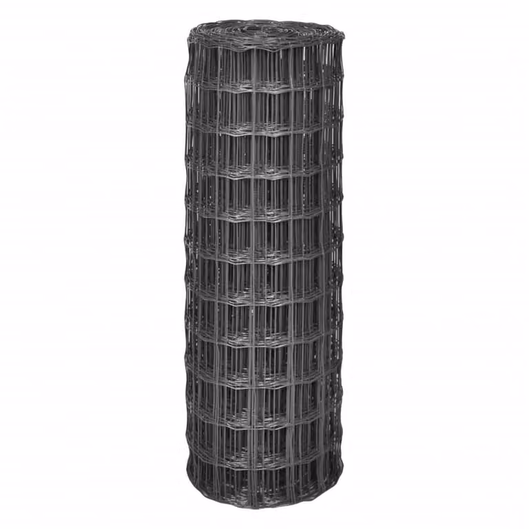 vidaXL Eurofence acciaio 25 x 1,2 m grigio